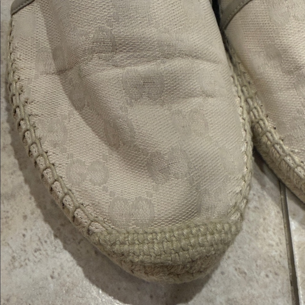 Gucci Cream Espadrille Flats - Picture 9 of 11